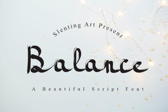 Balance: A Beautiful Script Font