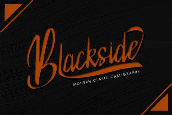 Blackside Font: Elegant Script for Crafters