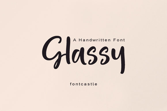 Glassy: A Bouncy Font for Business