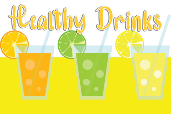 Healthy Drinks Font for Business