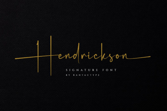 Hendrickson: A Handwritten Font for Creative Projects