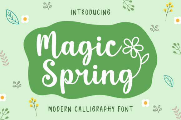 Magic Spring Font for Creative Marketing