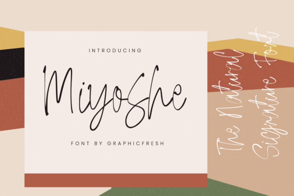 Miyoshe: A Stylish Script Font