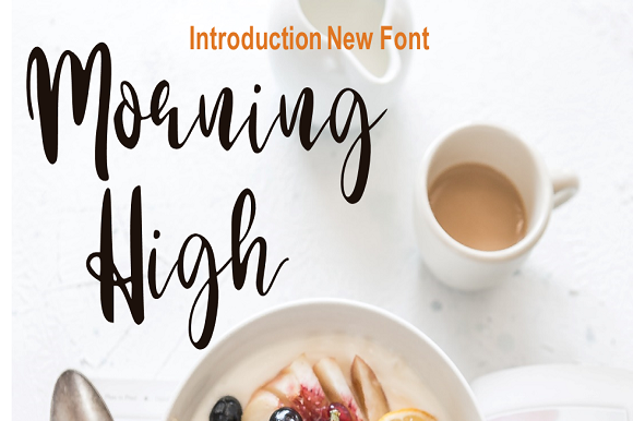 Morning High: A Handwritten Font for Elegant Design