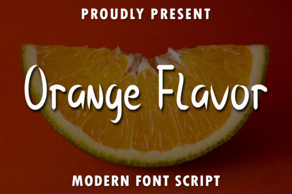 Orange Flavor Font for Creative Projects