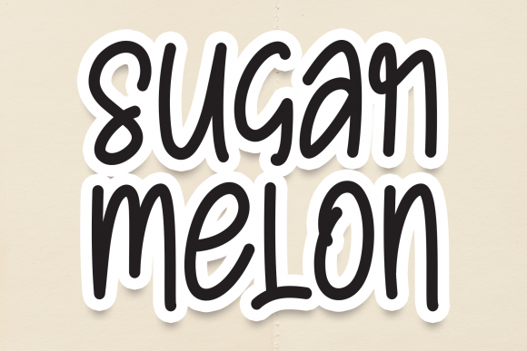 Sugar Melon Font for Creative Publishing